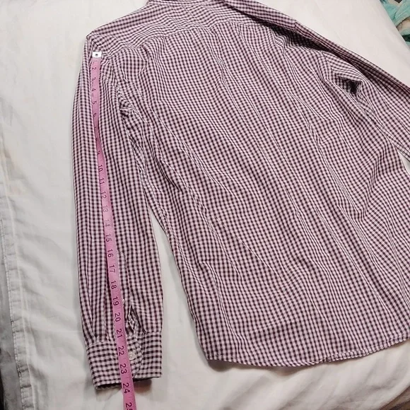Chaps slim fit men's long sleeved button down shirt size medium - Picture 11 of 12